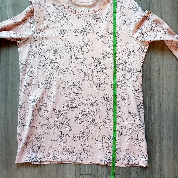 Lands' End Relaxed Fit Long Sleeve Floral Tunic Sz XS - Picture 5 of 8